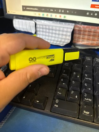 Marcador Fluorescente Amarillo MP