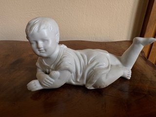 2 Figuras Niños Porcelana Biscuit S. XIX