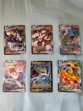 Lote 6 Cartas Pokémon VMAX y V