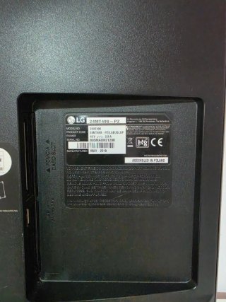 Monitor TV LG Negro