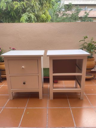 Mesitas de noche IKEA HEMNES blancas