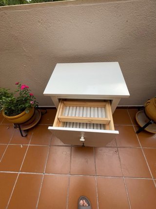 Mesitas de noche IKEA HEMNES blancas