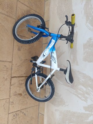 Bicicleta infantil 20 azul y blanca