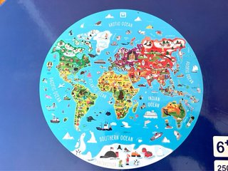 Puzzle Mapa Mundo 250 Piezas Infantil