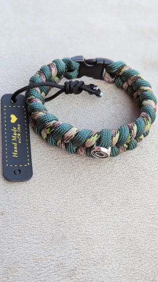 Pulsera Paracord Camuflaje con Cierre Táctico