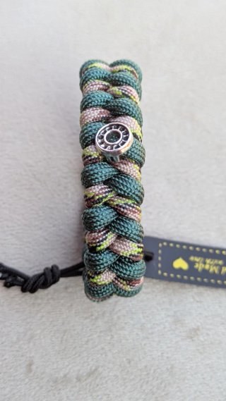 Pulsera Paracord Camuflaje con Cierre Táctico