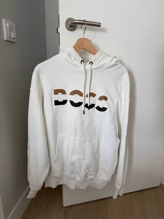 Sudadera Boss Hombre Blanca oversize