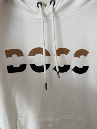 Sudadera Boss Hombre Blanca oversize