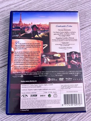 DVD Ratatouille Disney Pixar Español