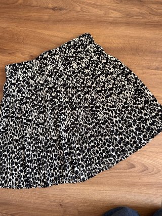 Falda plisada estampado animal