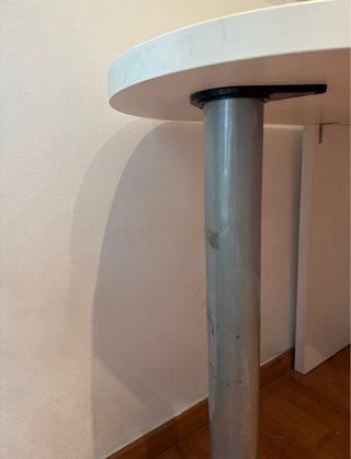 Mesa escritorio L blanca