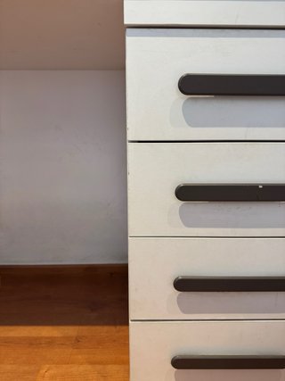 Mesa escritorio L blanca