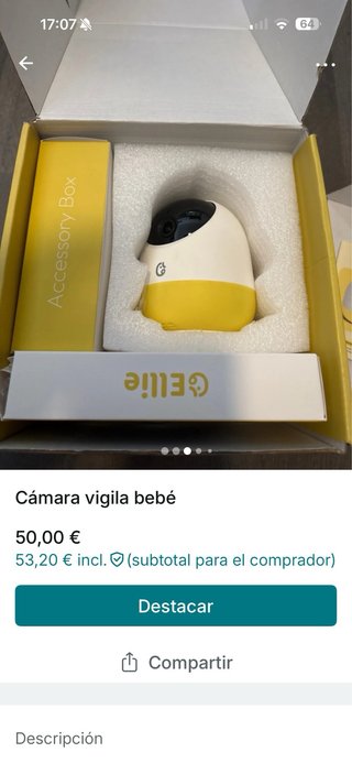 Cámara vigila bebé Ellie