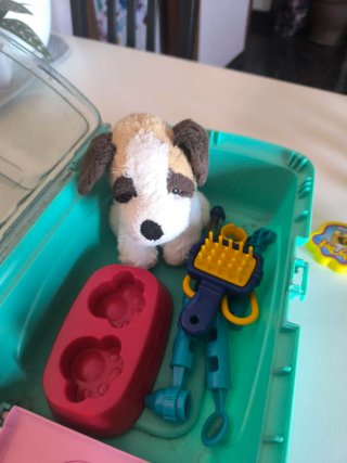 Transportín para mascotas con perrito
