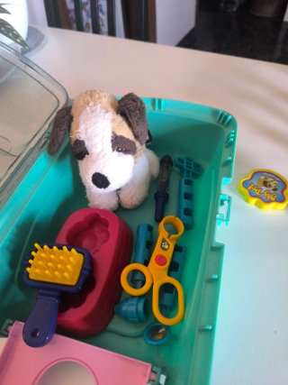 Transportín para mascotas con perrito