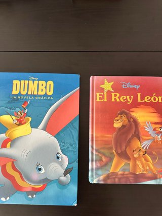 Libros disney el rey leon y dumbo novela grafica