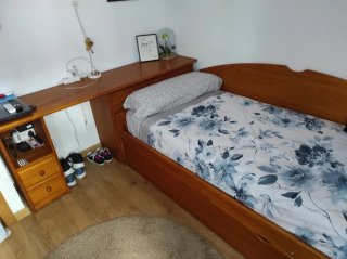Dormitorio completo madera de pino