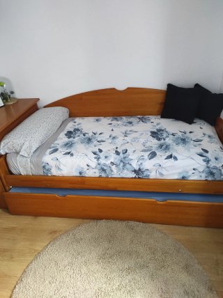 Dormitorio completo madera de pino