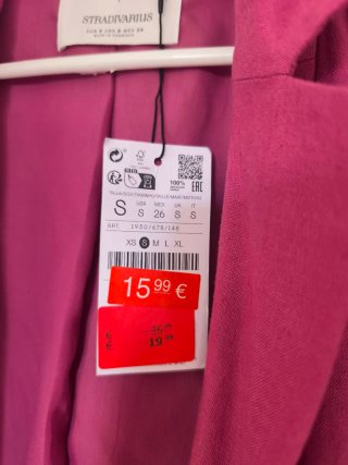 Americana Stradivarius Rosa Talla S