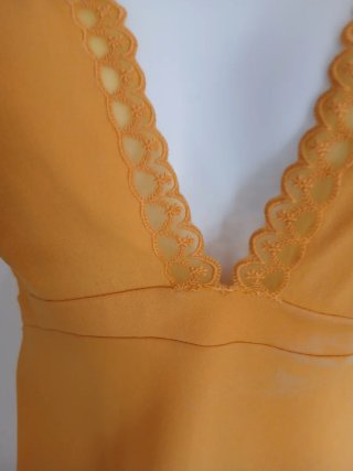 Camicia da notte vintage gialla