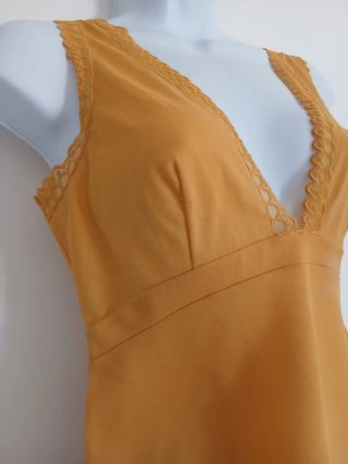 Camicia da notte vintage gialla