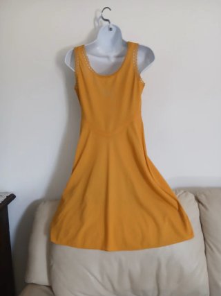 Camicia da notte vintage gialla
