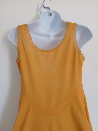 Camicia da notte vintage gialla