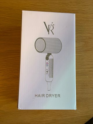 Secador de pelo VR naranja y turquesa