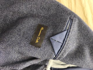 Blazer Hombre Azul y Gris