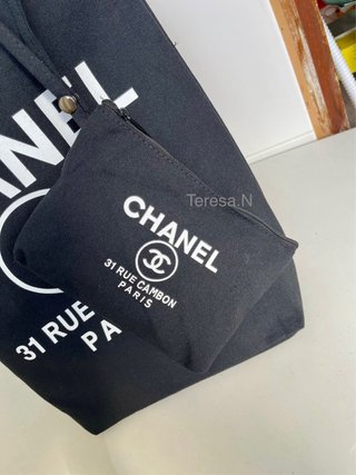 Set Chanel Tote e Trousse Nero