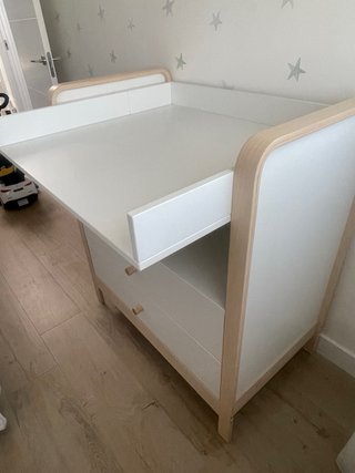 Cambiador Cómoda IKEA Abedul y Blanco