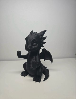 Sujetalibros Dragón Bebé Negro