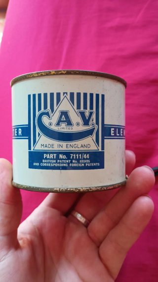 Filtro combustible nuevo CAV 7111/44 (1950s)