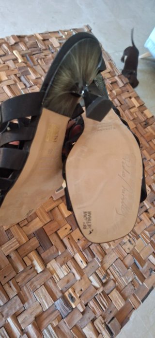 Sandalias Pedro Miralles Tacón Tachuelas Doradas
