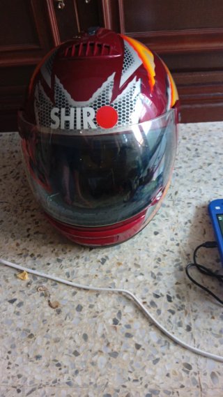 Casco de moto SHIR con diseño