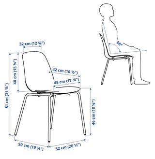 URGE!  Sillas apilables blancas Ikea 4 unidades
