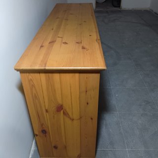 Cómoda IKEA HURDAL de pino con 9 cajones