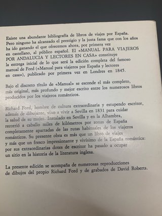 Manual para viajeros por Andalucia
