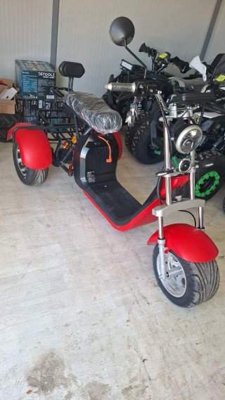 Scooter Eléctrico 3 Ruedas Rojo