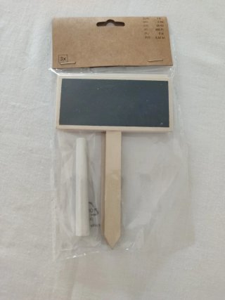 Pizarras pequeñas para plantas (3 uds)