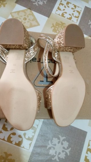 Sandali Vera Pelle Oro Tg 36