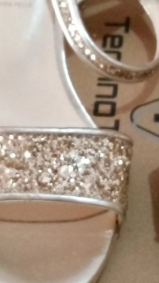 Sandali Vera Pelle Oro Tg 36