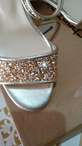 Sandali Vera Pelle Oro Tg 36