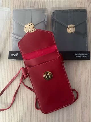 Bolsos Cool para móvil (gris y rojo)