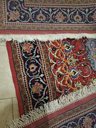Tappeto persiano lana rosso blu