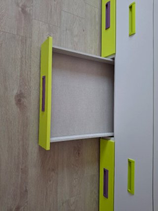Cama nido infantil/juvenil con cabecero y 2 cubos