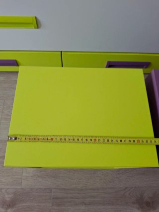 Cama nido infantil/juvenil con cabecero y 2 cubos