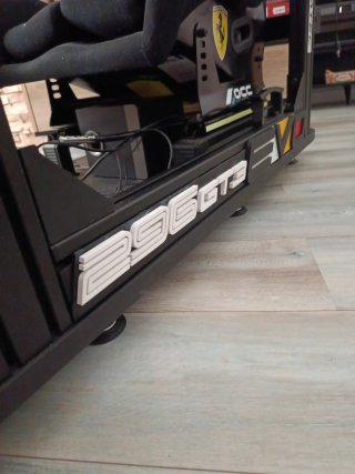 Emblema 296 GT3 EVO para Cockpit (Perfilería 40x80
