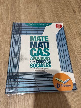 Matemáticas aplicadas a las ciencias sociales, ...