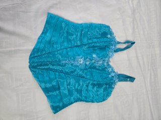 Vestido azul turquesa fiesta